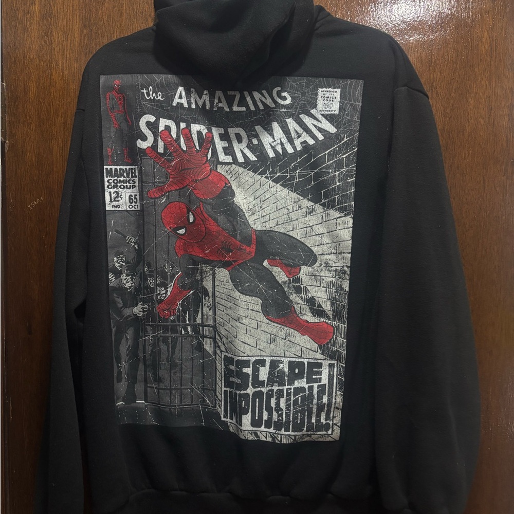 Marvel Black Spider-Man Vintage Sweatshirt